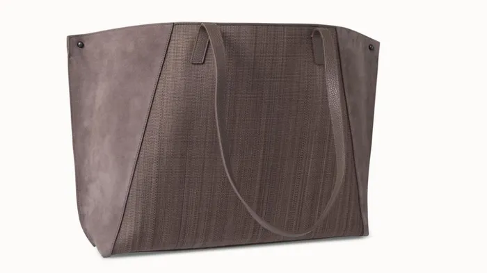 Medium Ai Shoulder Bag In Horsehair And Leather Taiga Women Akris Tote Bags