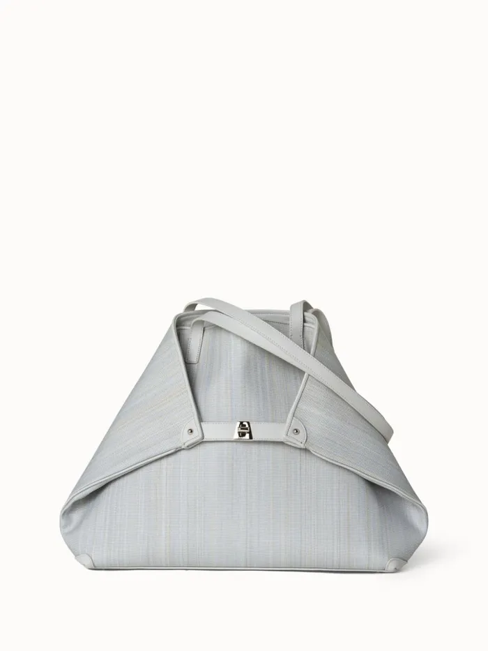 Medium Ai Shoulder Bag In Horsehair Leblancnoir Women Akris Tote Bags