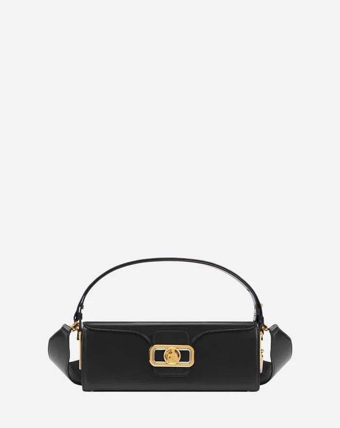 Medium Pencil Leather Bag Black Women Lanvin Tote Bags and Top Handle Bags