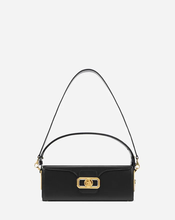Medium Pencil Leather Bag Black Women Lanvin Tote Bags and Top Handle Bags