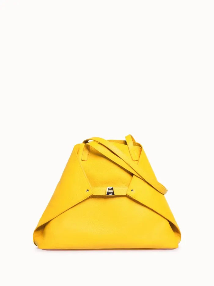 Medium Shoulder Bag In Cervocalf Leather Kodak Women Akris Shoulder Bags