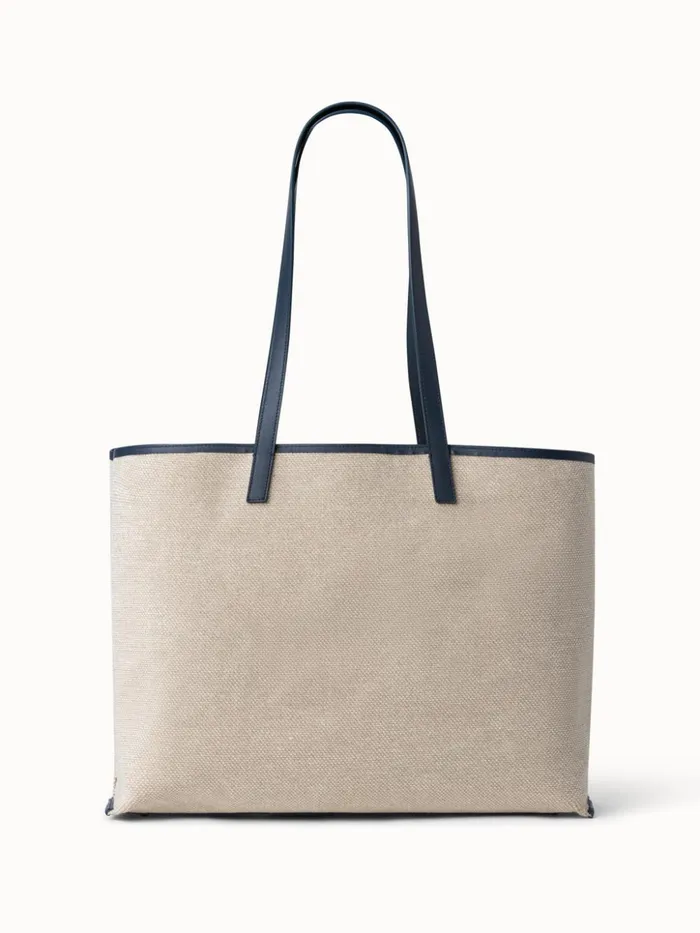 Medium Shoulder Bag In Printed Cotton Fabric Alabasterpacific Women Akris Shoulder Bags