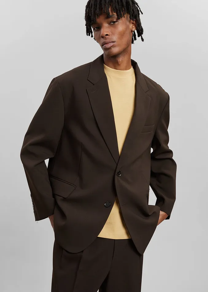 Men Beo Blazer 8211 Dark Espresso The Frankie Shop Outerwear