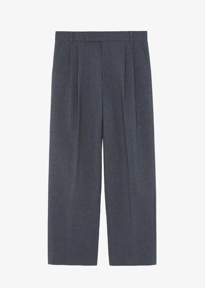 Men Beo Suit Pants 8211 Grey Melange The Frankie Shop Bottoms