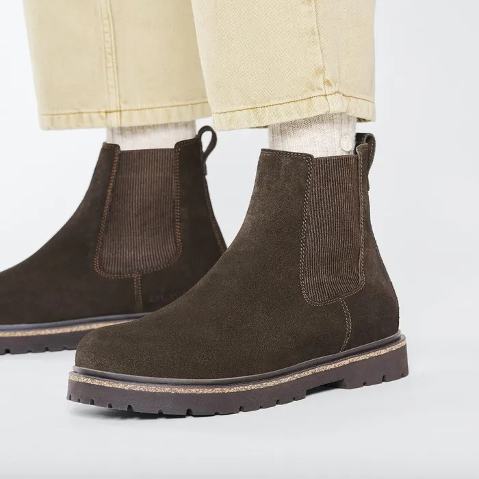 Men Birkenstock Boots Highwood Slip Mocha
