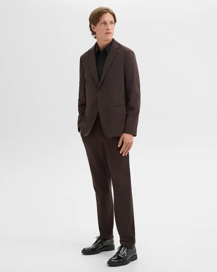 Men Blazers Jackets Theory Clinton Blazer In Precision Ponte Hickory