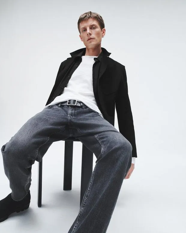 Men Blazers Rag and Bone Prospect Wool Blazer Black