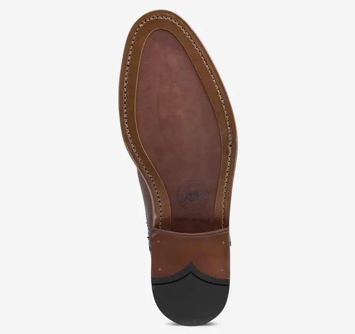 Men Boots Johnston and Murphy Dudley Chelsea Boot Mahogany DipDyed Calfskin