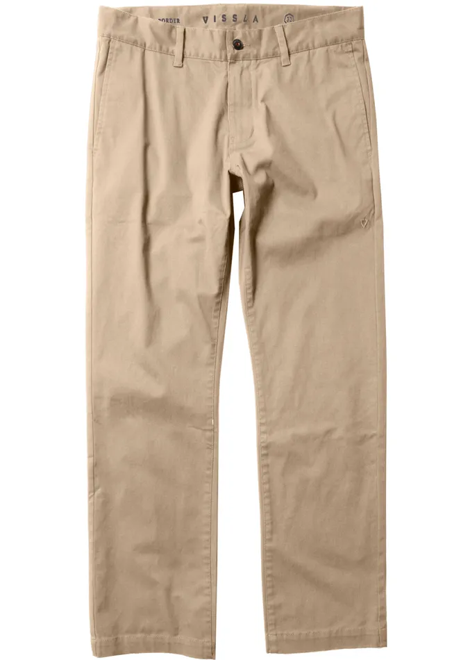 Men Border Twill Pant 8211 Modern Fit Khaki Pants and Denim Vissla