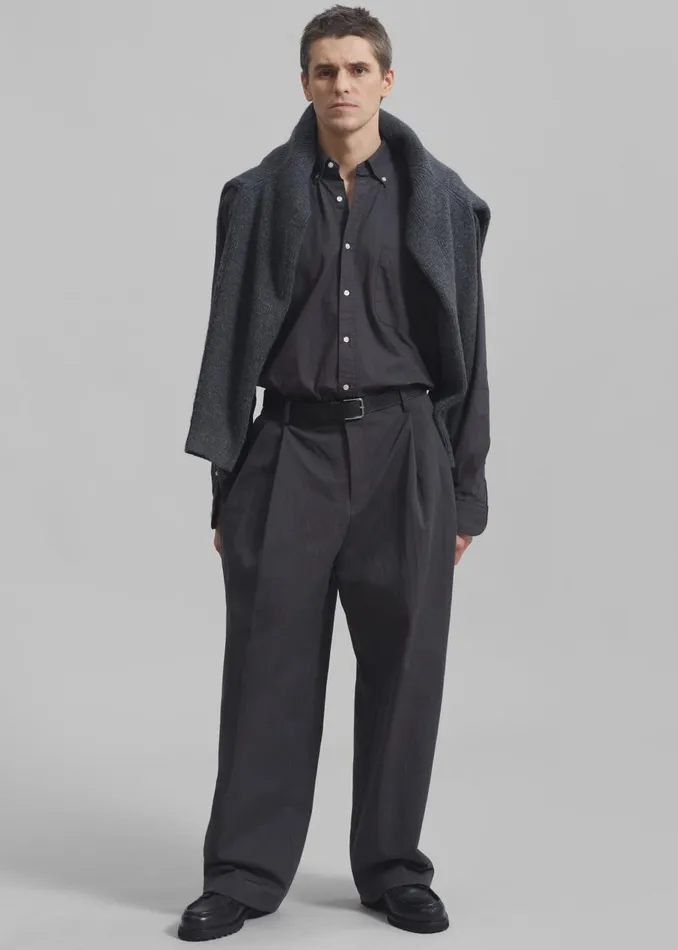 Men Brandon Trousers 8211 Charcoal The Frankie Shop Bottoms