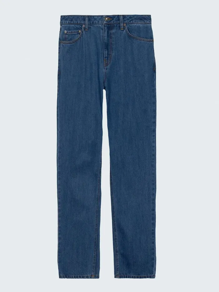 Men Breaker 5Pocket Jean Washed Indigo Finisterre Trousers and Jeans