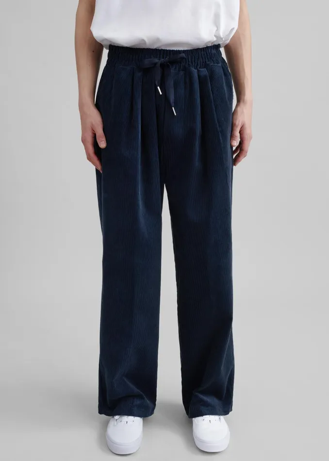 Men Brixton Corduroy Joggers 8211 Navy The Frankie Shop Bottoms