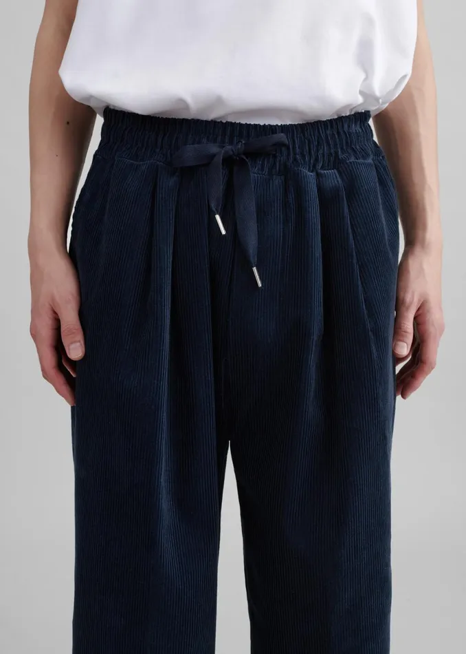 Men Brixton Corduroy Joggers 8211 Navy The Frankie Shop Bottoms