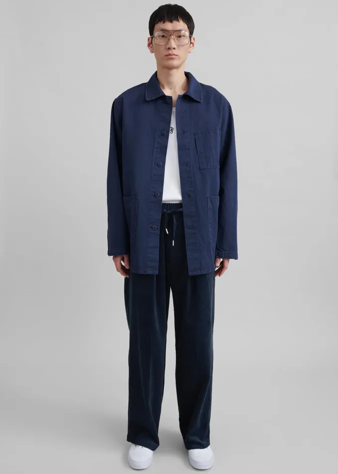 Men Brixton Corduroy Joggers 8211 Navy The Frankie Shop Bottoms
