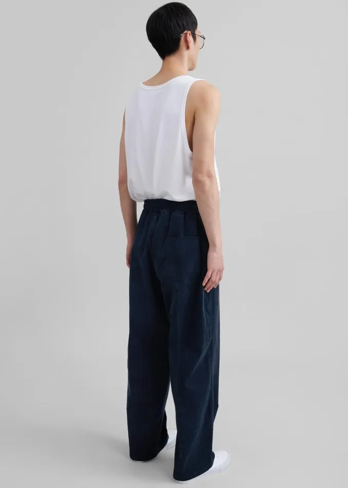 Men Brixton Corduroy Joggers 8211 Navy The Frankie Shop Bottoms