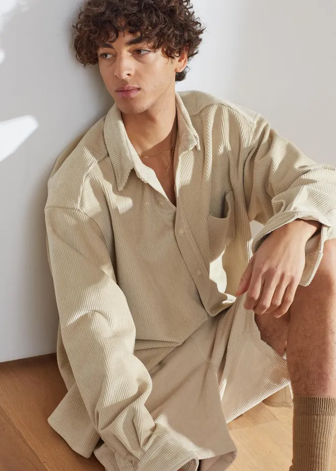 Men Camden Corduroy Shorts 8211 Cream The Frankie Shop Bottoms