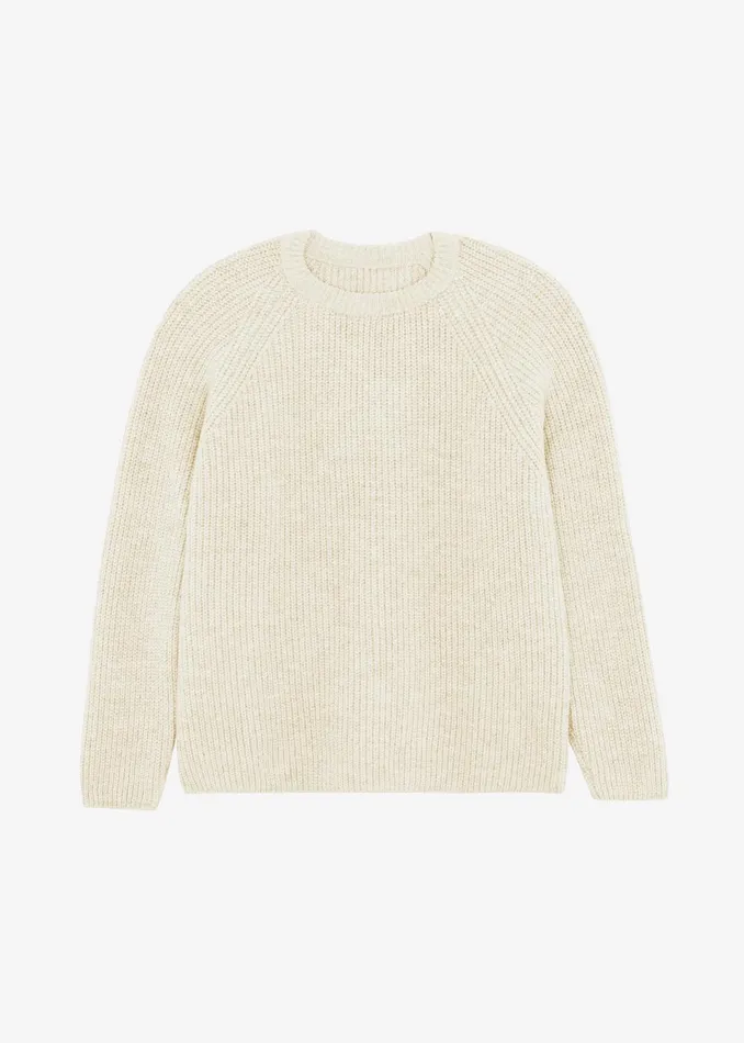 Men Carter Crew Neck Sweater 8211 Beige The Frankie Shop Knitwear