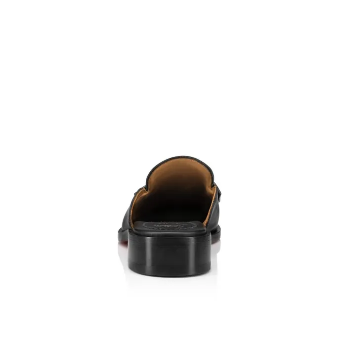 Men Chambeluss Mules 8211 Calf Leather 8211 Black Christian Louboutin Loafers and Moccasins