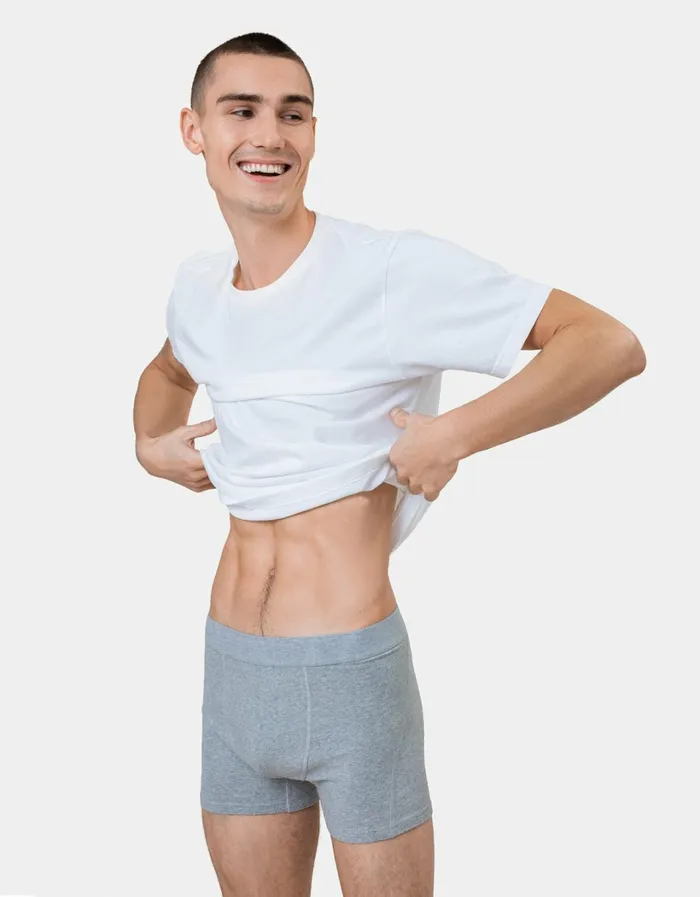 Men Classic Organic Boxer Briefs Optical White Colorful Standard Underwear