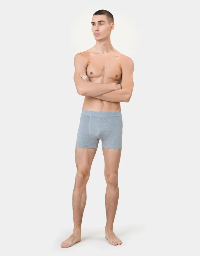 Men Classic Organic Boxer Briefs Optical White Colorful Standard Underwear