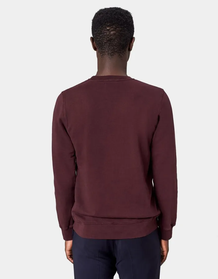 Men Classic Organic Crew Faded Pink Colorful Standard Crewneck Sweatshirts