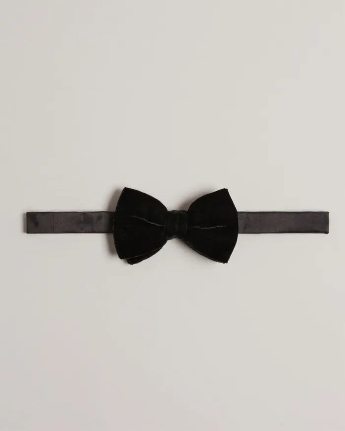 Men CONNERI 8211 Velvet Bow Tie Black Ted Baker Ties and Bowties Men CONNERI 8211 Velvet Bow Tie Black Ted Baker Ties and Bowties