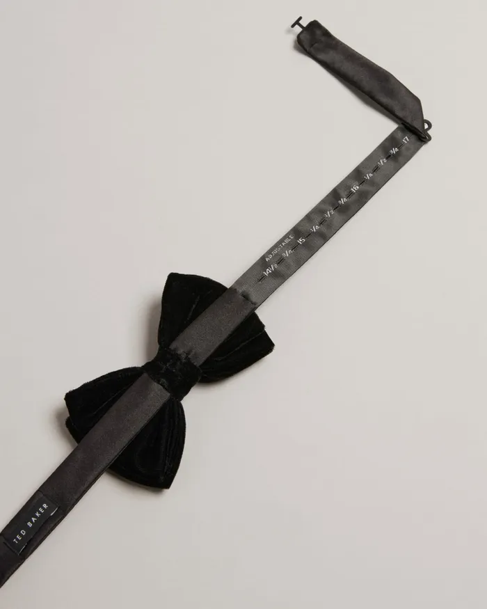 Men CONNERI 8211 Velvet Bow Tie Black Ted Baker Ties and Bowties Men CONNERI 8211 Velvet Bow Tie Black Ted Baker Ties and Bowties