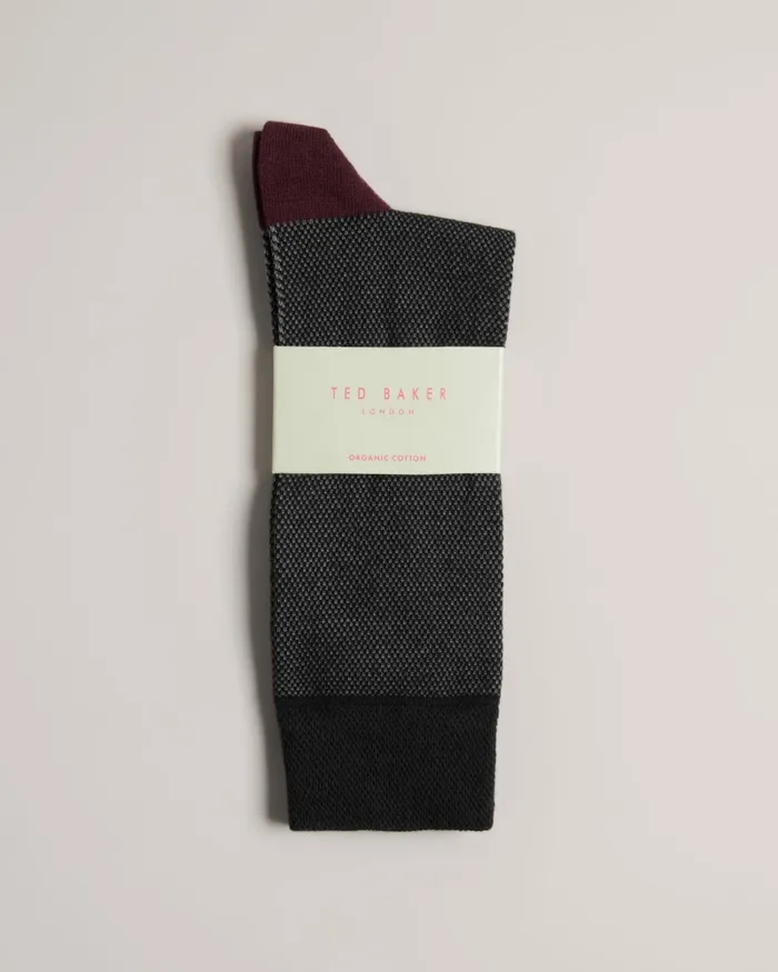 Men CORETEX 8211 Textured Crew Socks Black Ted Baker Socks