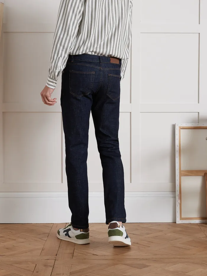 Men Cyrillus Clothing Regular Organic Cotton Jeans With An EcoFriendly Wash Denim Brut