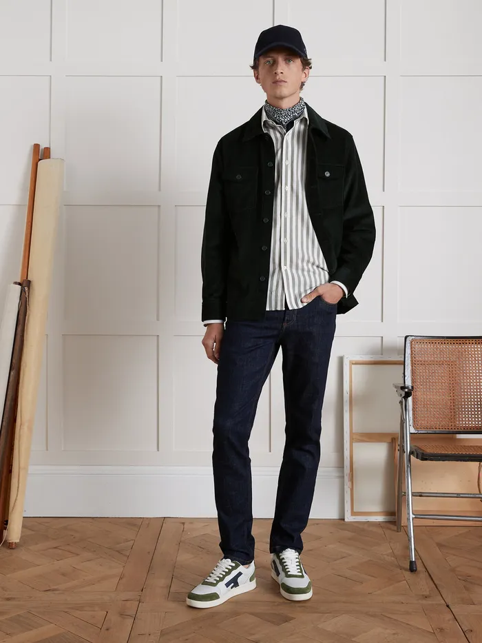 Men Cyrillus Clothing Regular Organic Cotton Jeans With An EcoFriendly Wash Denim Brut