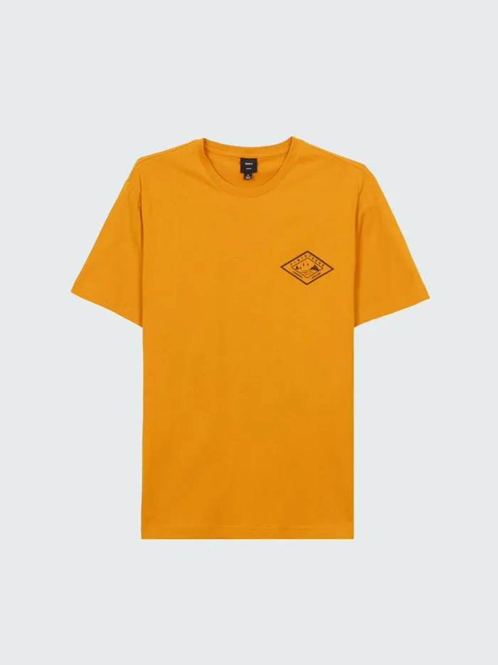 Men Diamond Logo TShirt Harvest Gold Finisterre TShirts