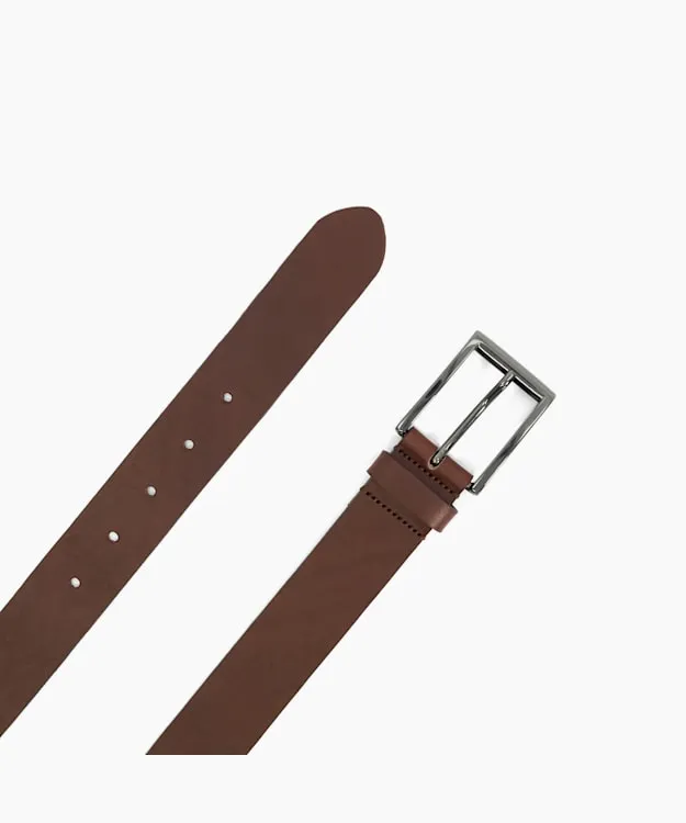 Men Dune London Belts Brown Leather Belt Brown