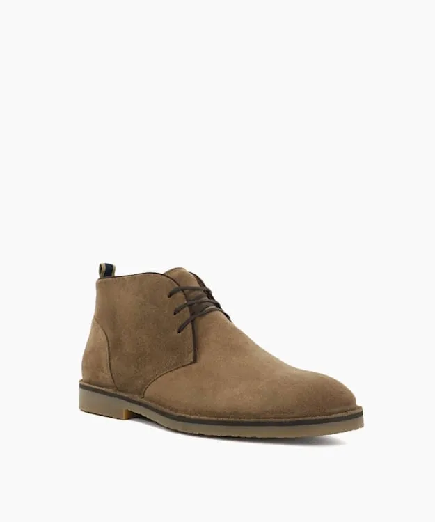 Men Dune London Casual Boots Lace Detail Chukka Boots Neutral