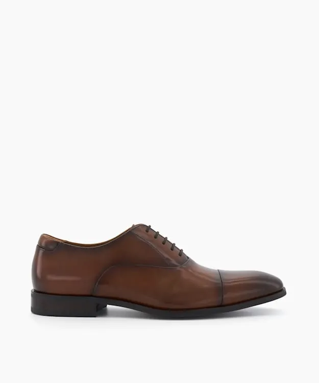 Men Dune London Smart Shoes LaceUp Oxford Shoes Brown