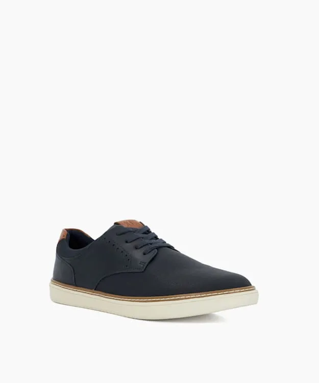 Men Dune London Trainers Wide Fit Contrasting LaceUp Trainers Blue