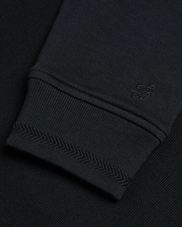 Men ELLJA 8211 Long Sleeve Cotton Twill Hoodie Black Ted Baker Tops Men ELLJA 8211 Long Sleeve Cotton Twill Hoodie Black Ted Baker Tops