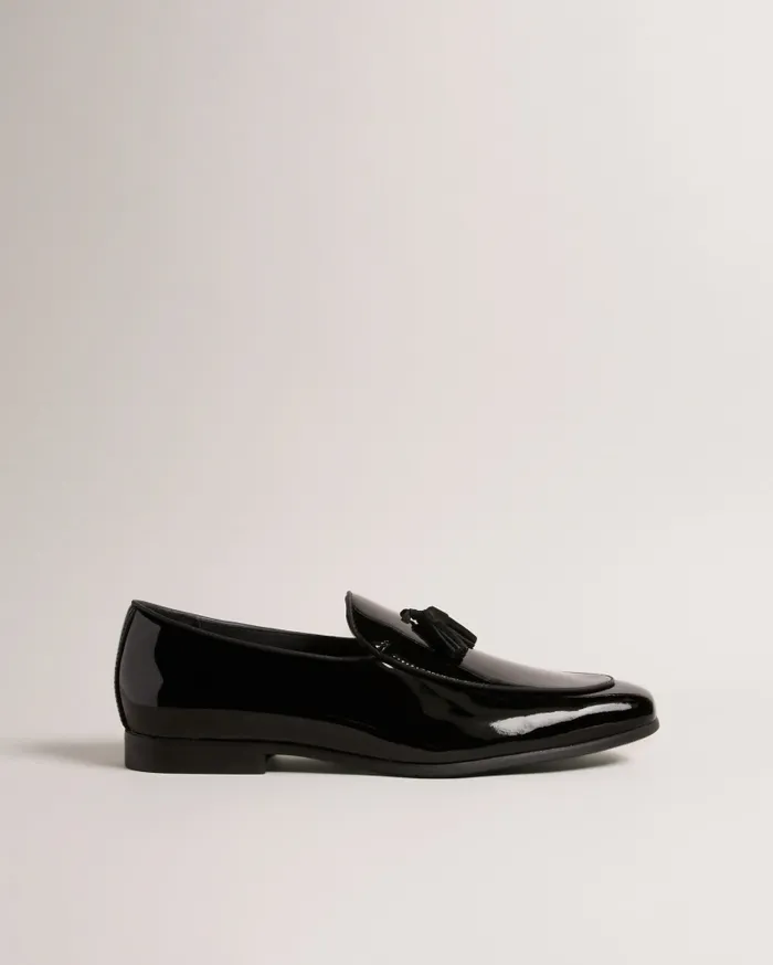 Men EROLLL 8211 Patent Leather Dress Loafers Black Ted Baker Formal Shoes Men EROLLL 8211 Patent Leather Dress Loafers Black Ted Baker Formal Shoes