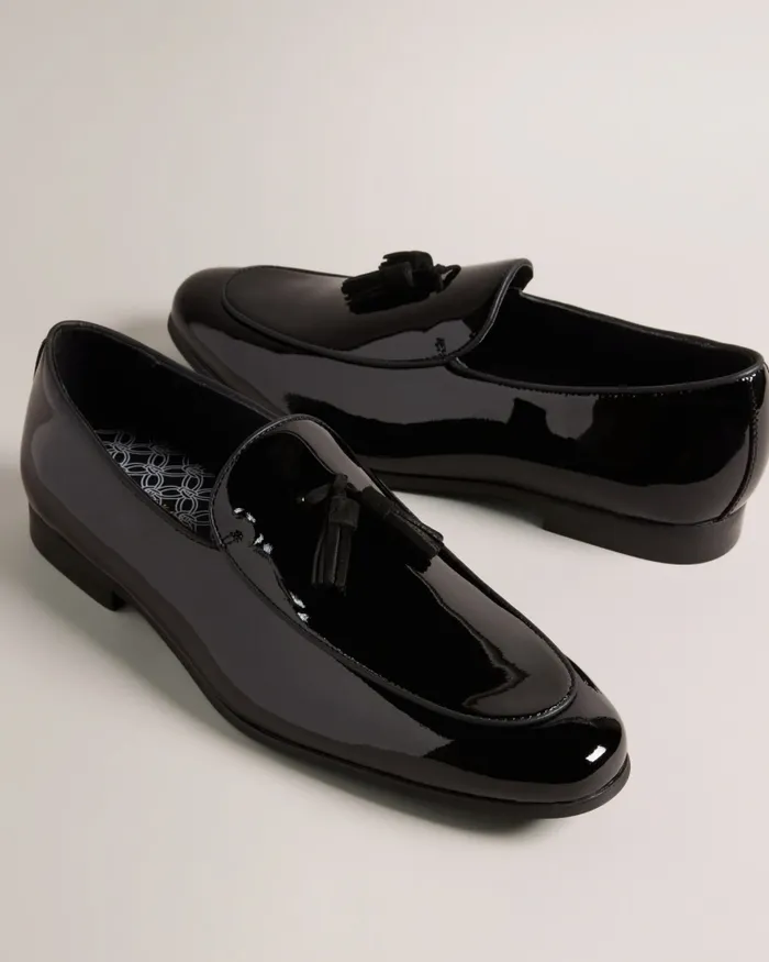 Men EROLLL 8211 Patent Leather Dress Loafers Black Ted Baker Formal Shoes Men EROLLL 8211 Patent Leather Dress Loafers Black Ted Baker Formal Shoes