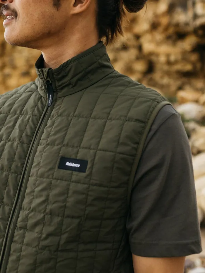 Men Firecrest Gilet Olive Finisterre Jackets Coats and Gilets