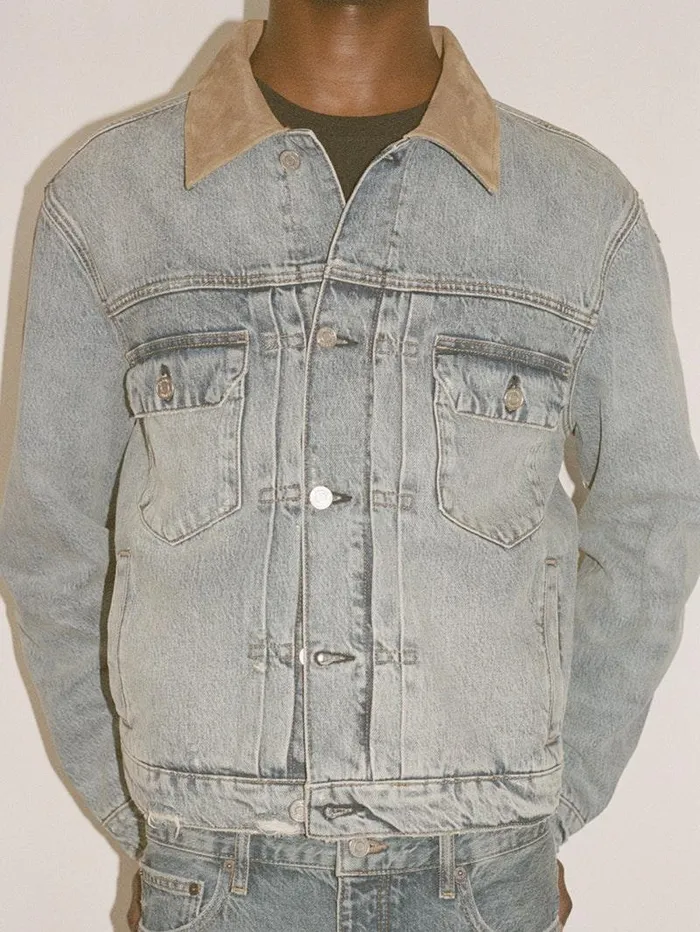 Men FRAME Denim Jackets Vintage Denim Jacket