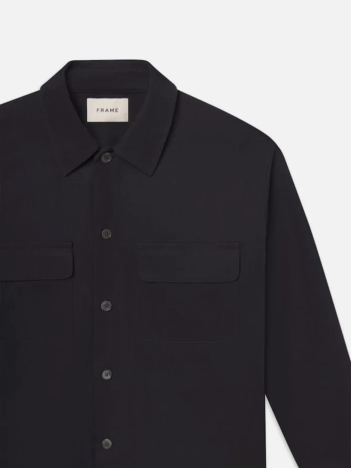Men FRAME Shirts Double Pocket Over Shirt