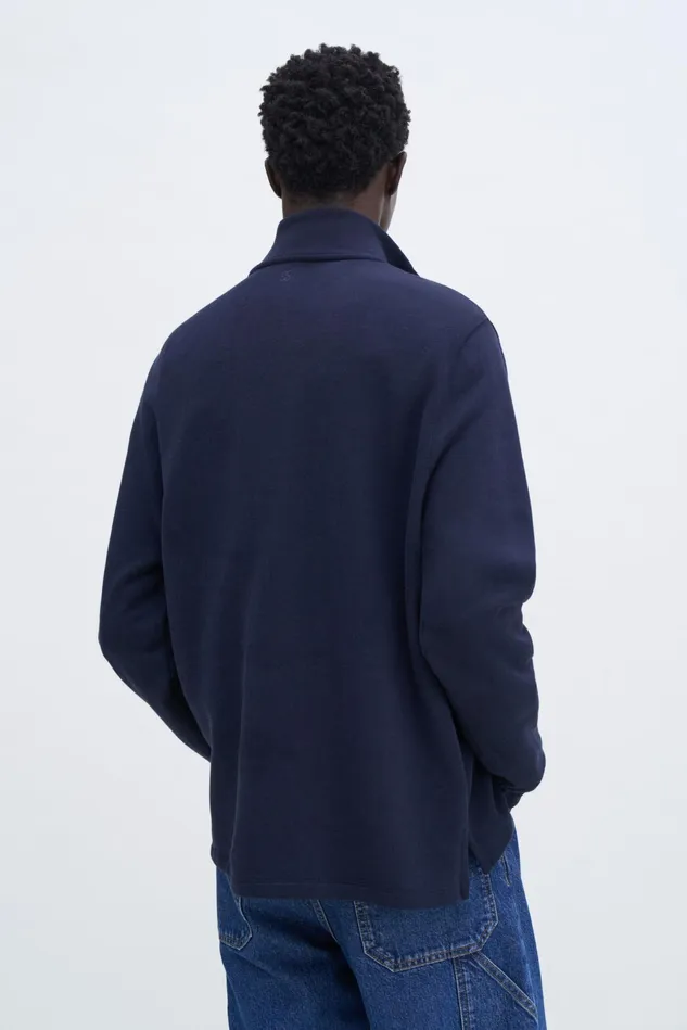 Men Half Zip Sweatshirt Navy Filippa K TShirts