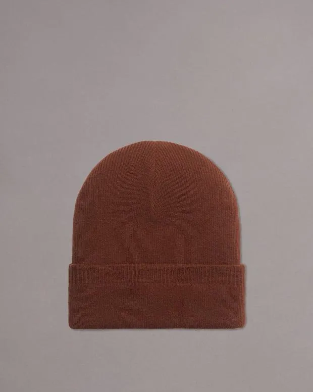 Men Hats and Gloves Rag and Bone Max Beanie Chocolate Brown