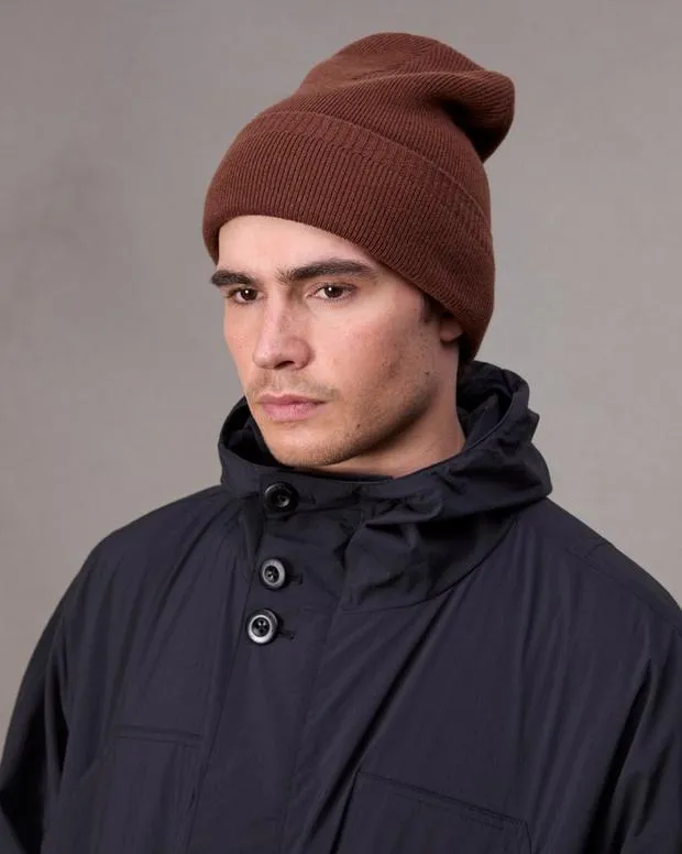 Men Hats and Gloves Rag and Bone Max Beanie Chocolate Brown