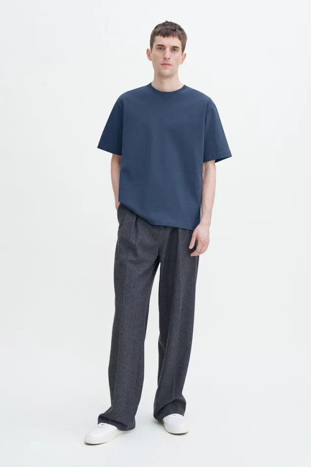Men Heavy Crewneck Tee Dawn Blue Filippa K TShirts