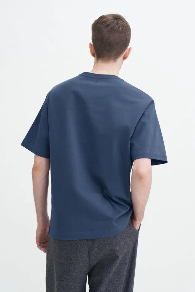 Men Heavy Crewneck Tee Dawn Blue Filippa K TShirts