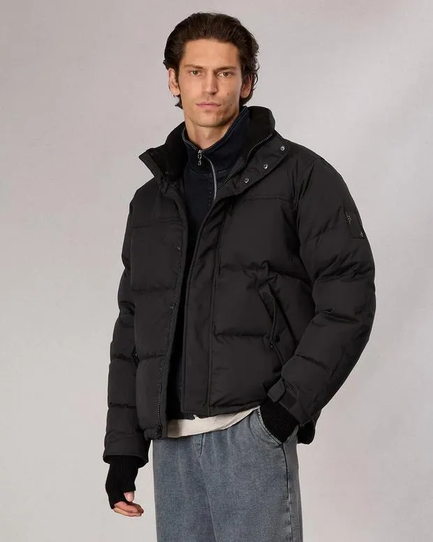 Men Jackets and Coats Rag and Bone Bubble Down Jacket Jet Black