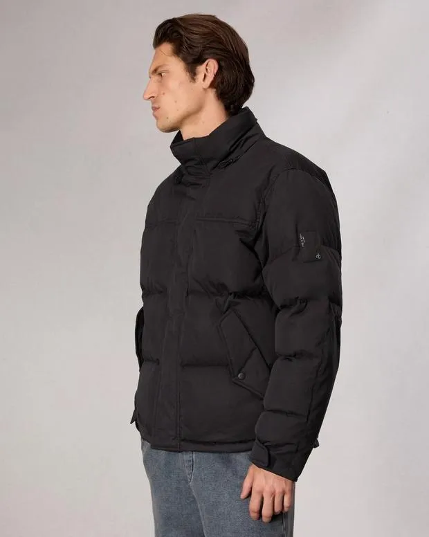 Men Jackets and Coats Rag and Bone Bubble Down Jacket Jet Black