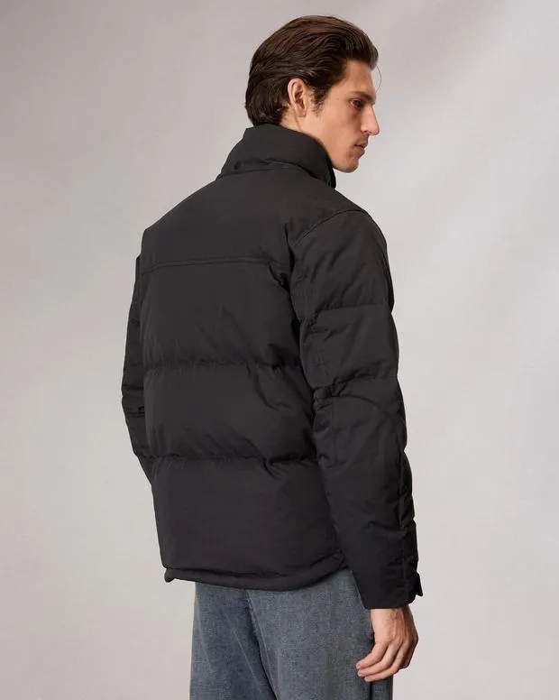 Men Jackets and Coats Rag and Bone Bubble Down Jacket Jet Black