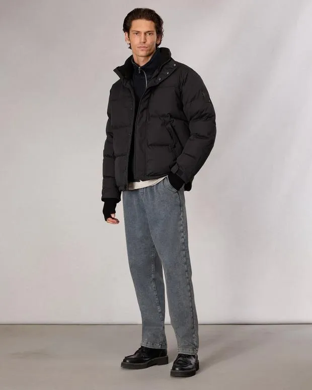 Men Jackets and Coats Rag and Bone Bubble Down Jacket Jet Black